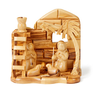 Grotto Nativity Made from Olive Wood In Bethlehem, Holy Land OWO 024