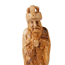 Load image into Gallery viewer, Large Handmade Olive Wood Nativity Set Detailed Figures From Bethlehem
