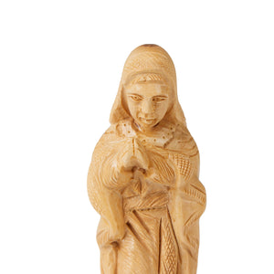 Large Handmade Olive Wood Nativity Set Detailed Figures From Bethlehem