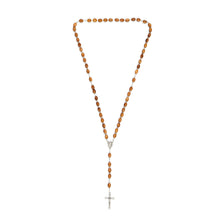 Load image into Gallery viewer, Wooden Rosary With Soil From The Holy Land
