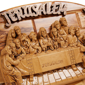 Large Oval Hanging Wall Plaque - Last Supper
