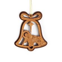 Load image into Gallery viewer, Bell Jesus in Manger Double Layered Decoration
