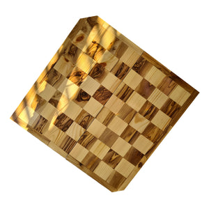 Chess Board, Handmade Olive Wood Chess Board With Detailed Individually Carved Figures Extra Large OWZ 001
