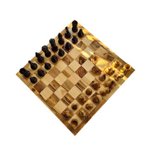 Load image into Gallery viewer, Chess Board, Handmade Olive Wood Chess Board With Detailed Individually Carved Figures Extra Large OWZ 001
