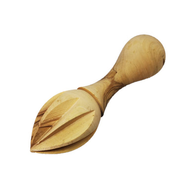 Hand made olive wood lemon squeezer, made in Bethlehem. Beautiful differing grain 