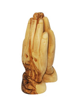 画像をギャラリービューアに読み込む, Hand carved olive wood praying hands made in Bethlehem
