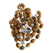 Load image into Gallery viewer, Wooden Rosary With Soil From The Holy Land
